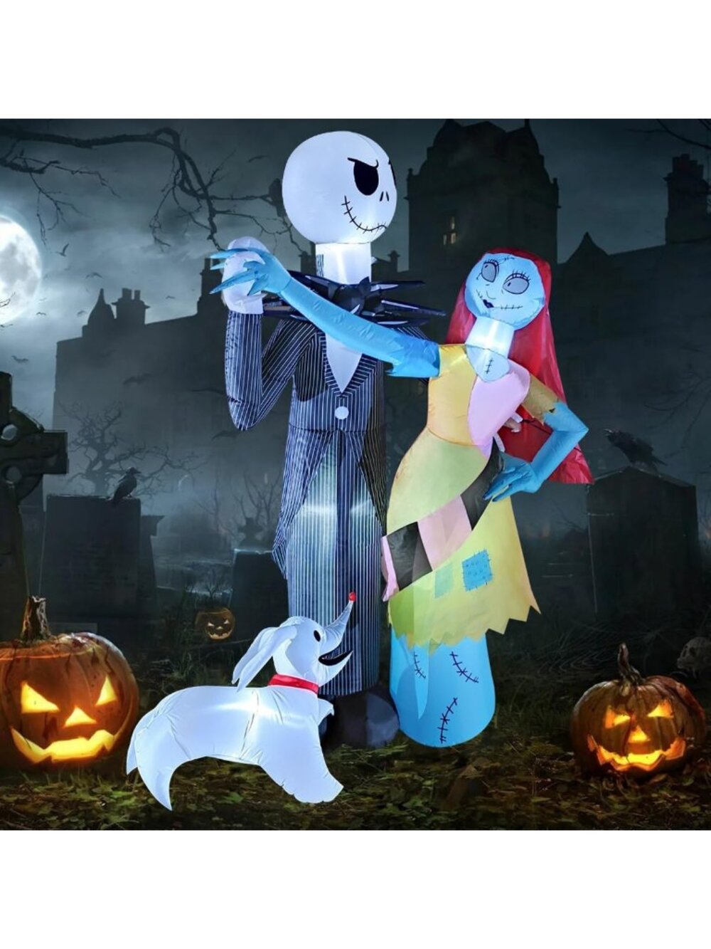 🎃 6 Ft Inflatable Halloween Blow Ups Built-in LED Lights for Outdoor Law Decor
